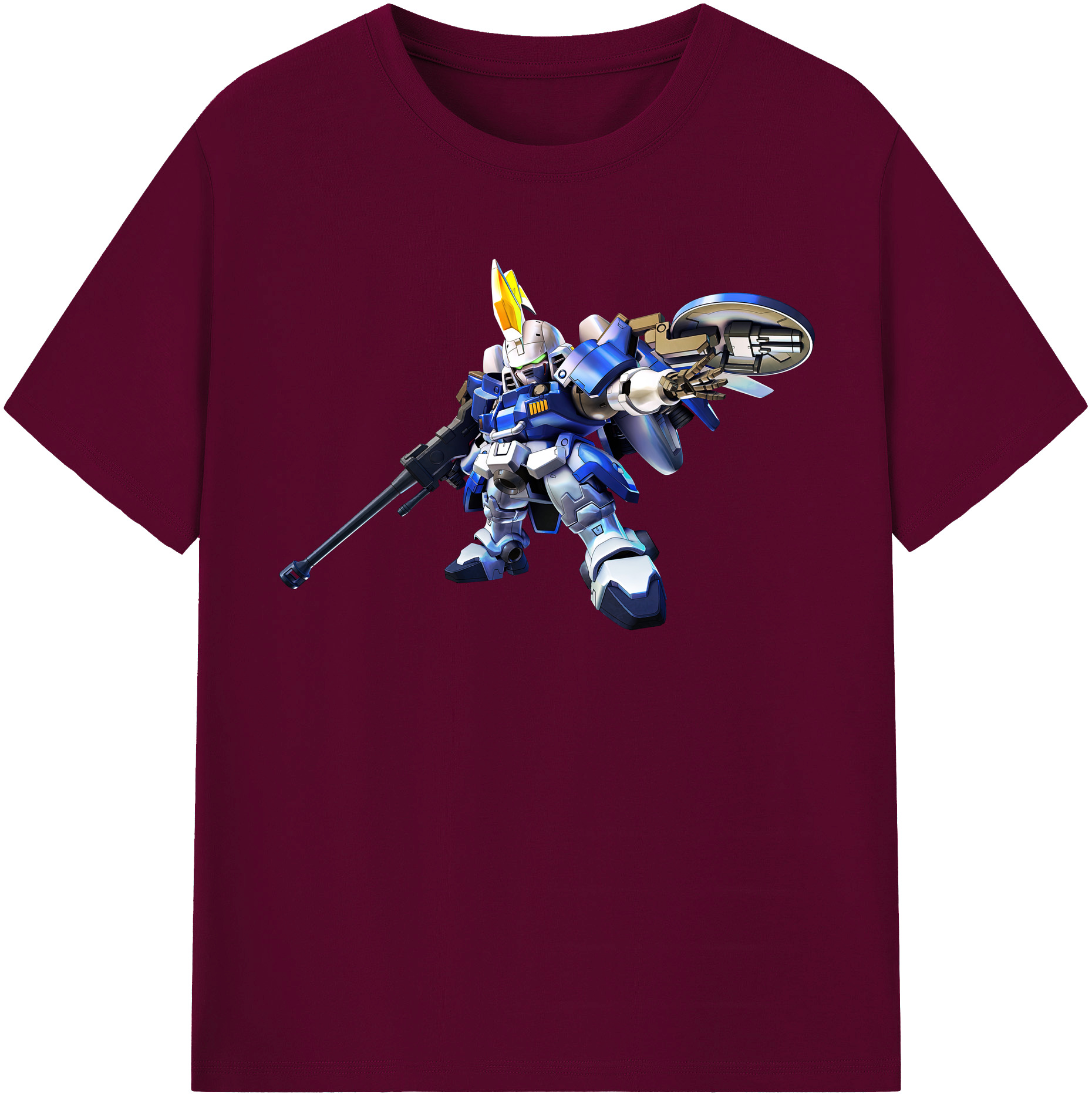 （画像用） 機動戦士ガンダム Mobile Suit Gundam レディースカジュアルプリントTシャツ（綿100％）
